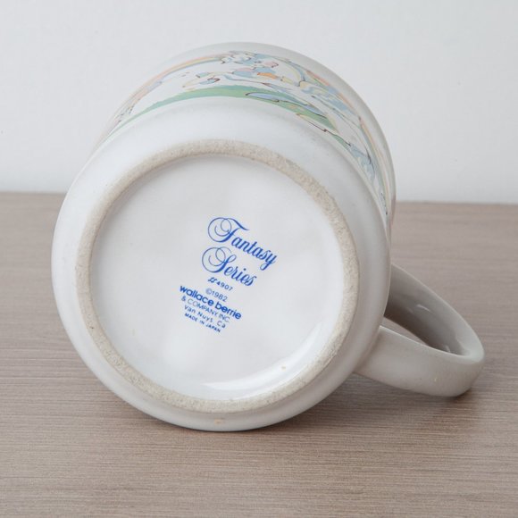 VTG 80s Wallace Berrie Pegasus Rainbow Butterfly Coffee Mug 1982 Fantasy #4907 - Picture 5 of 16
